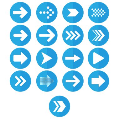 kutsal kişilerin resmi daire ok mavi ayarla