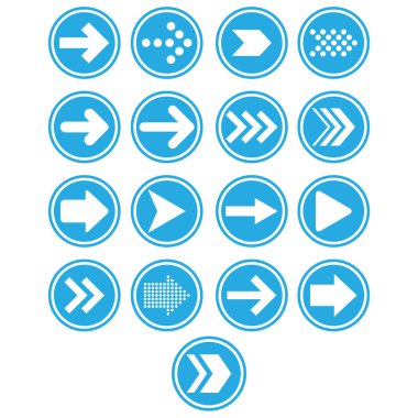 kutsal kişilerin resmi daire ok mavi ayarla