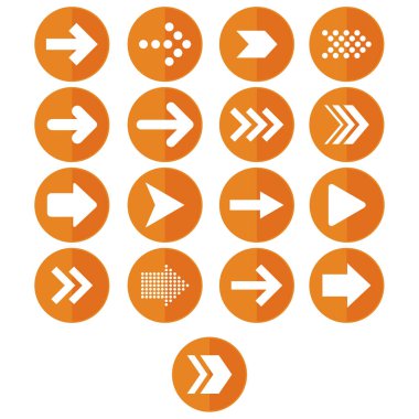 küme simgesi daire ok turuncu