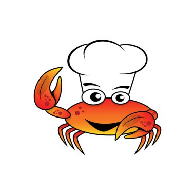 Karakter Şef Yengeç vektör çizim