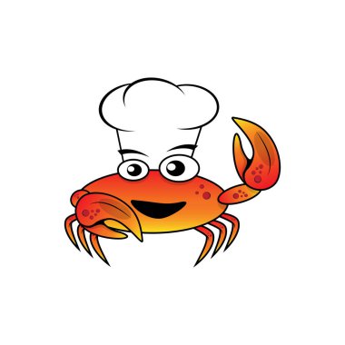 Karakter Şef Yengeç vektör çizim