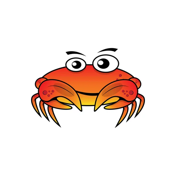 Caractere crab vector ilustrare — Vector de stoc