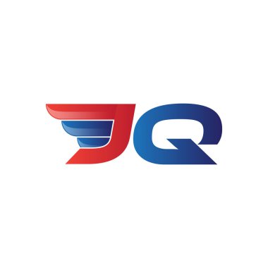 hızlı ilk harf logo vektör kanat