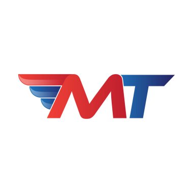 hızlı ilk harf logo vektör kanat