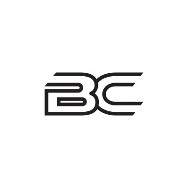 İlk harf logo satır benzersiz modern