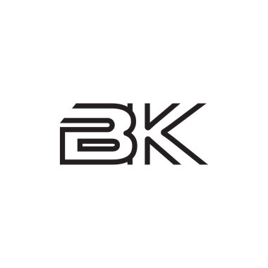 İlk harf logo satır benzersiz modern