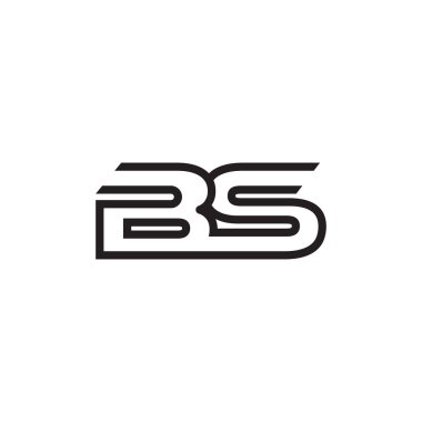 İlk harf logo satır benzersiz modern