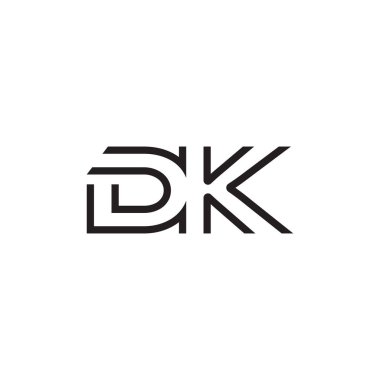 İlk harf logo satır benzersiz modern