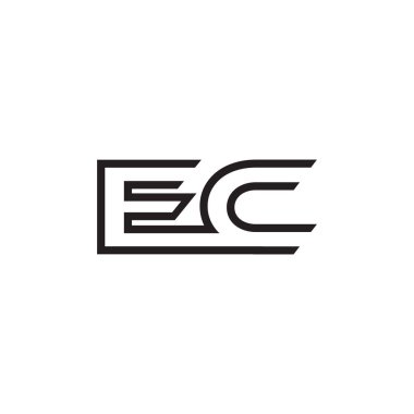 İlk harf logo satır benzersiz modern