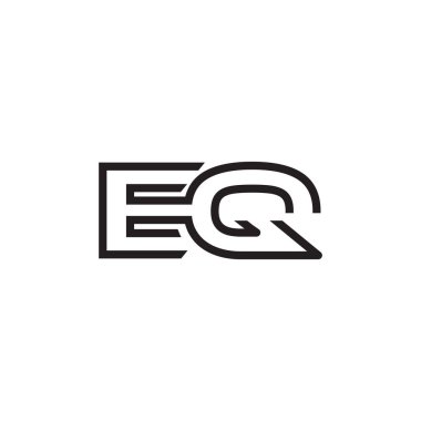 İlk harf logo satır benzersiz modern