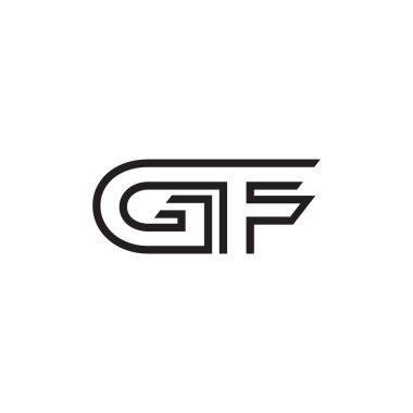 İlk harf logo satır benzersiz modern