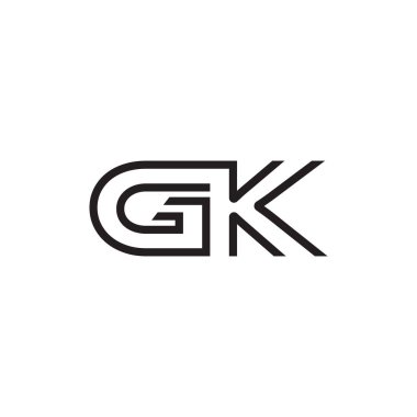 İlk harf logo satır benzersiz modern