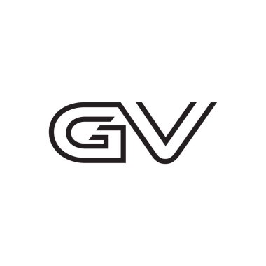 İlk harf logo satır benzersiz modern