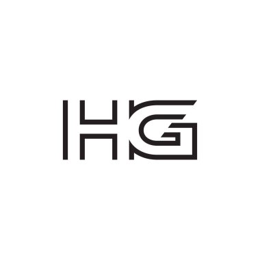 İlk harf logo satır benzersiz modern