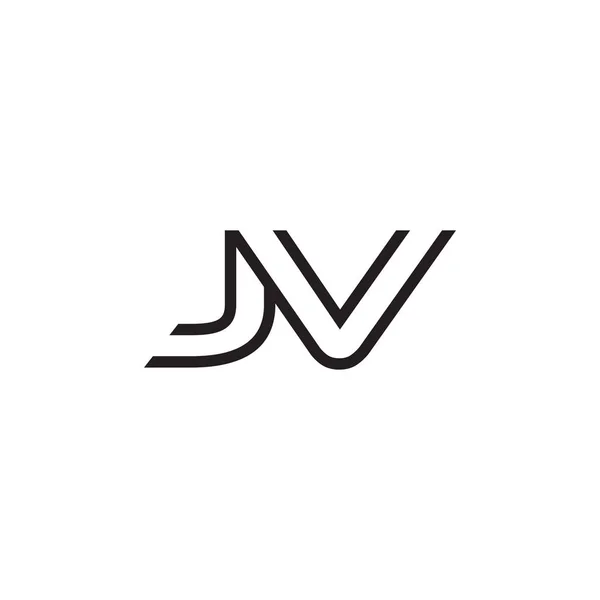 Linha de logotipo carta inicial único moderno — Vetor de Stock