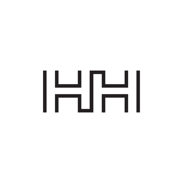 Lettre initiale logo ligne unique moderne — Image vectorielle