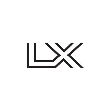 İlk harf logo satır benzersiz modern