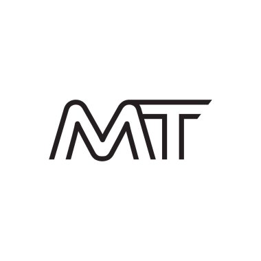 İlk harf logo satır benzersiz modern