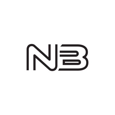 İlk harf logo satır benzersiz modern