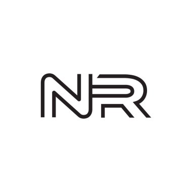 İlk harf logo satır benzersiz modern