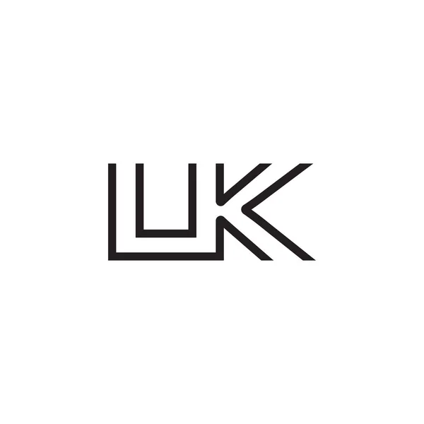 Початкова лінія логотипу літери унікальна сучасна — стоковий вектор