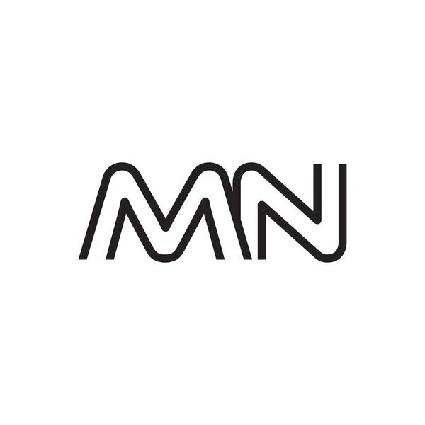 Linha de logotipo carta inicial único moderno —  Vetores de Stock