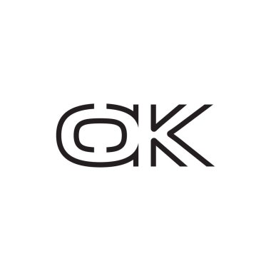 İlk harf logo satır benzersiz modern