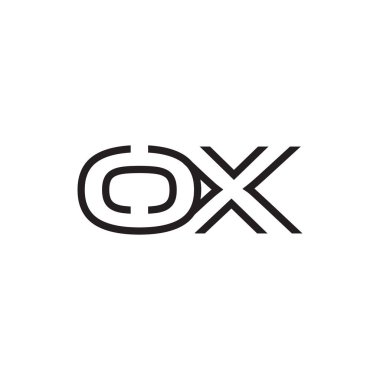 İlk harf logo satır benzersiz modern