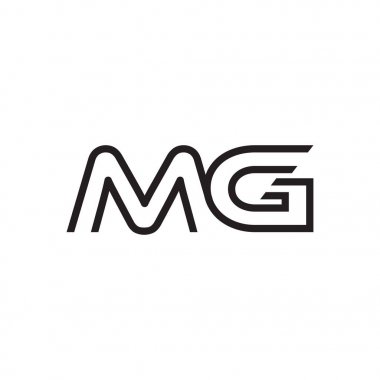 İlk harf logo satır benzersiz modern