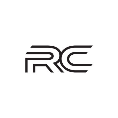 İlk harf logo satır benzersiz modern