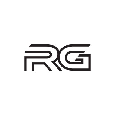 İlk harf logo satır benzersiz modern