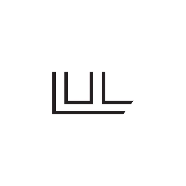 Letra inicial logotipo línea única moderna — Vector de stock