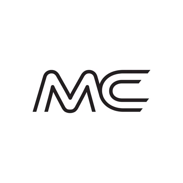 Initial letter logo line unique modern — Stock Vector