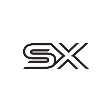 İlk harf logo satır benzersiz modern