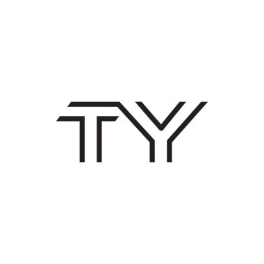 İlk harf logo satır benzersiz modern