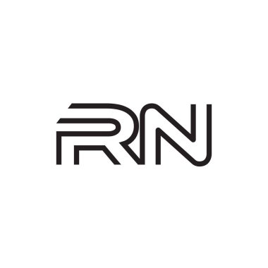 İlk harf logo satır benzersiz modern