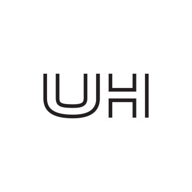 İlk harf logo satır benzersiz modern