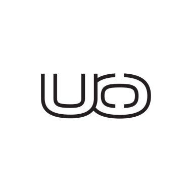 İlk harf logo satır benzersiz modern