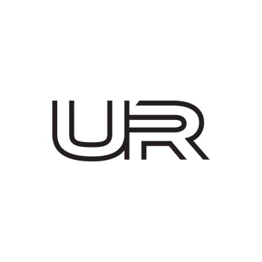 İlk harf logo satır benzersiz modern