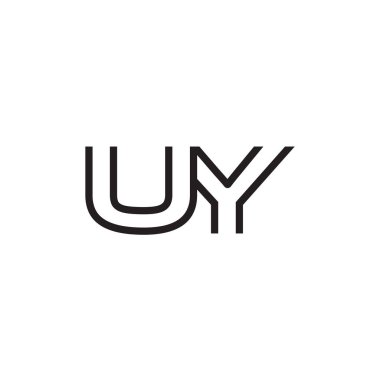 İlk harf logo satır benzersiz modern