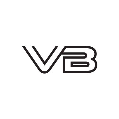 İlk harf logo satır benzersiz modern