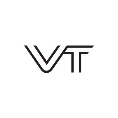 İlk harf logo satır benzersiz modern