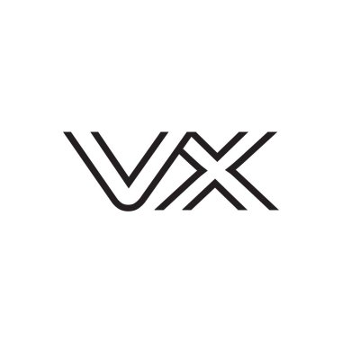 İlk harf logo satır benzersiz modern