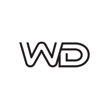 İlk harf logo satır benzersiz modern