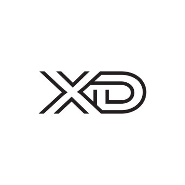 İlk harf logo satır benzersiz modern