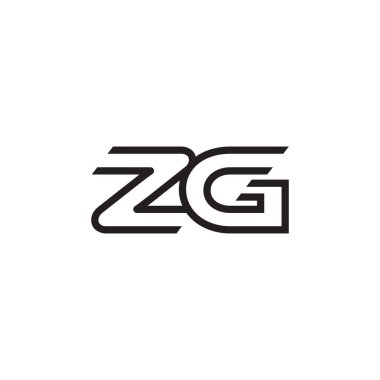 İlk harf logo satır benzersiz modern