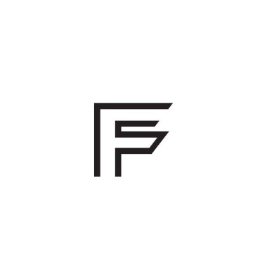 İlk harf logo satır benzersiz modern