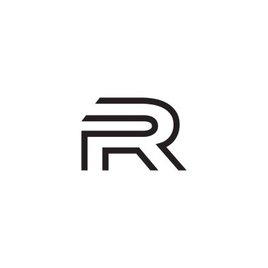 İlk harf logo satır benzersiz modern