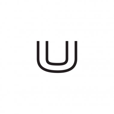 İlk harf logo satır benzersiz modern