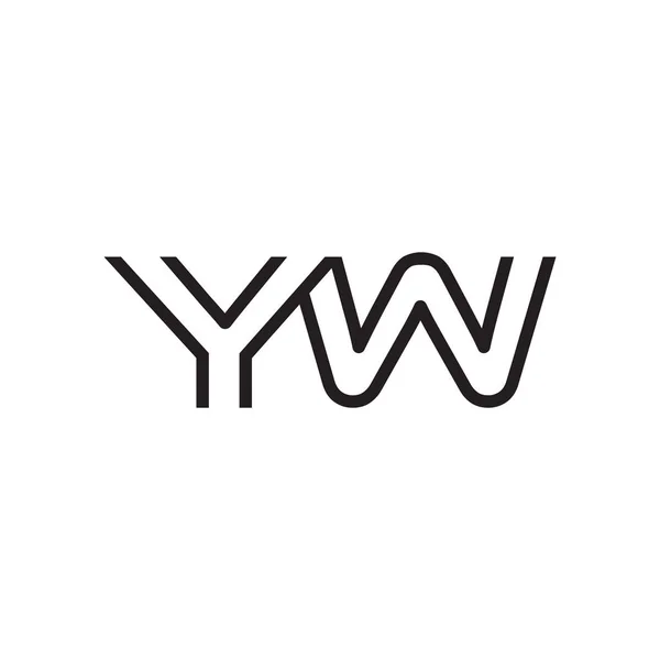 Počáteční písmeno logo řádku jedinečné moderní — Stockový vektor